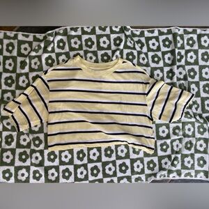 BDG Yellow and Black Striped Tee